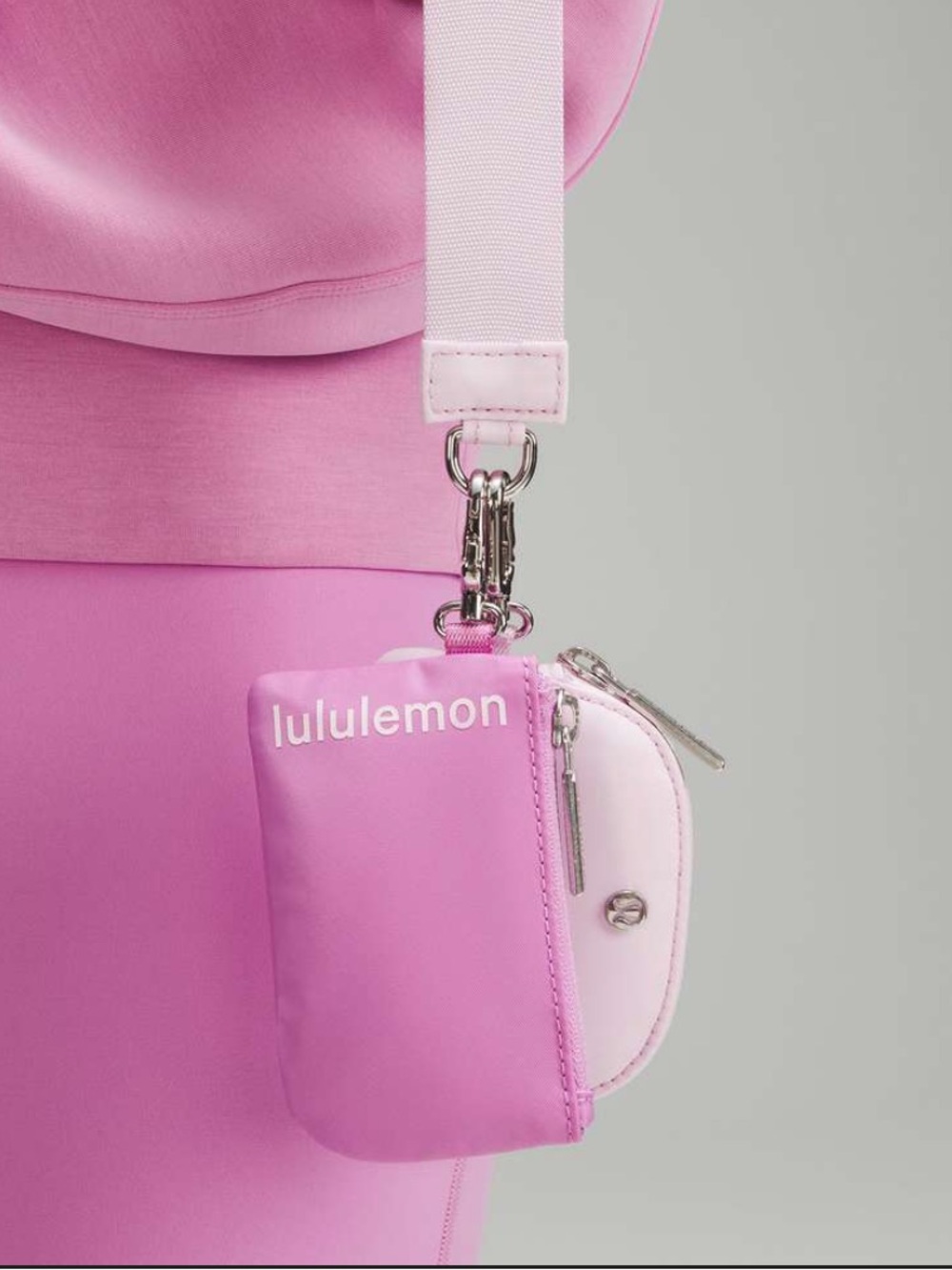 lululemon athletica Pink Mini Clip Dual Pouch